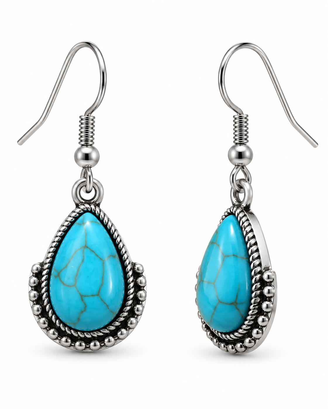 Mesa Sky Faux Turquoise Teardrop Earrings