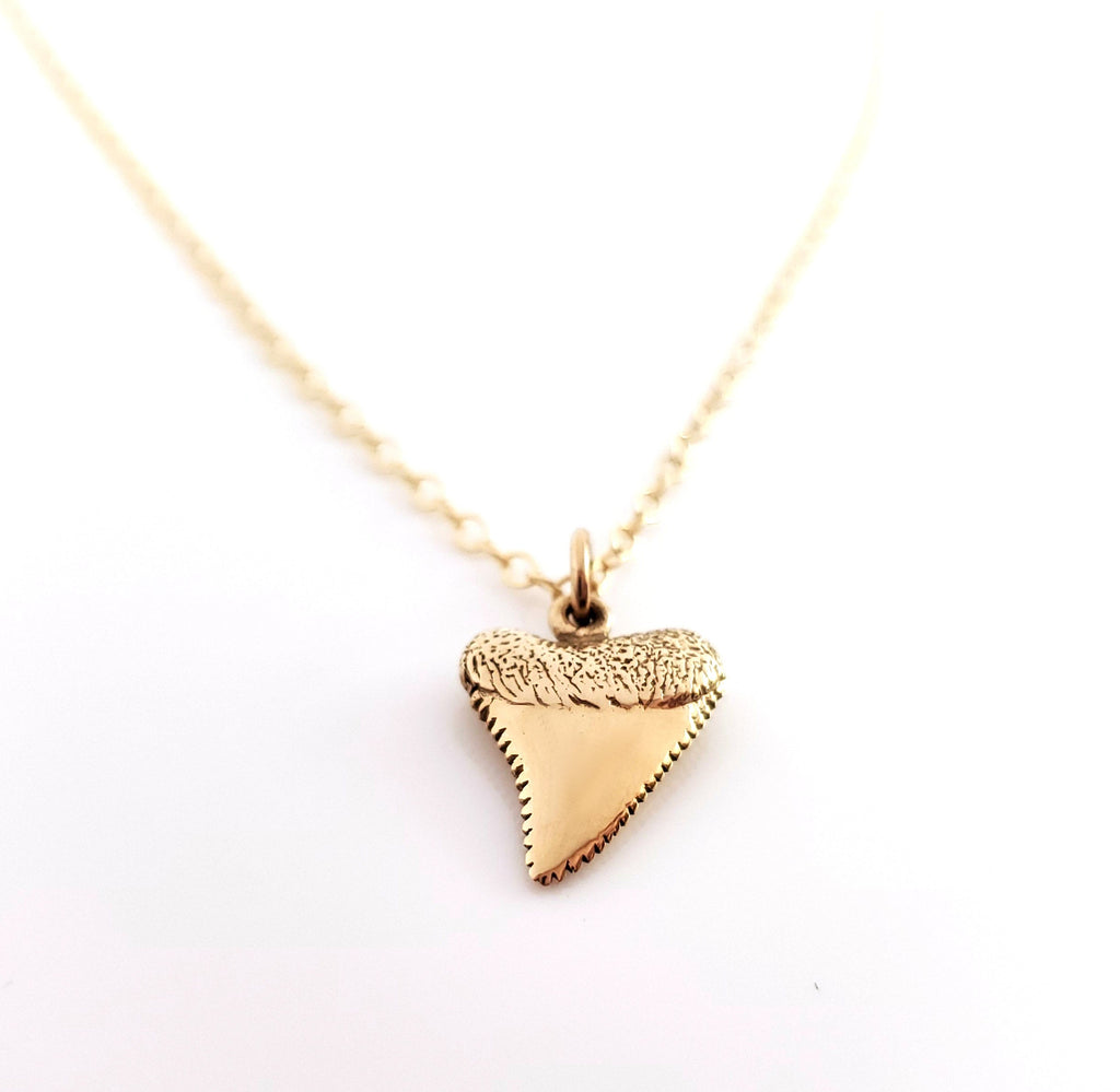 Shark Tooth Necklace, 18" Gold Filled Chain - As Seen on Netflix’s The Ultimatum