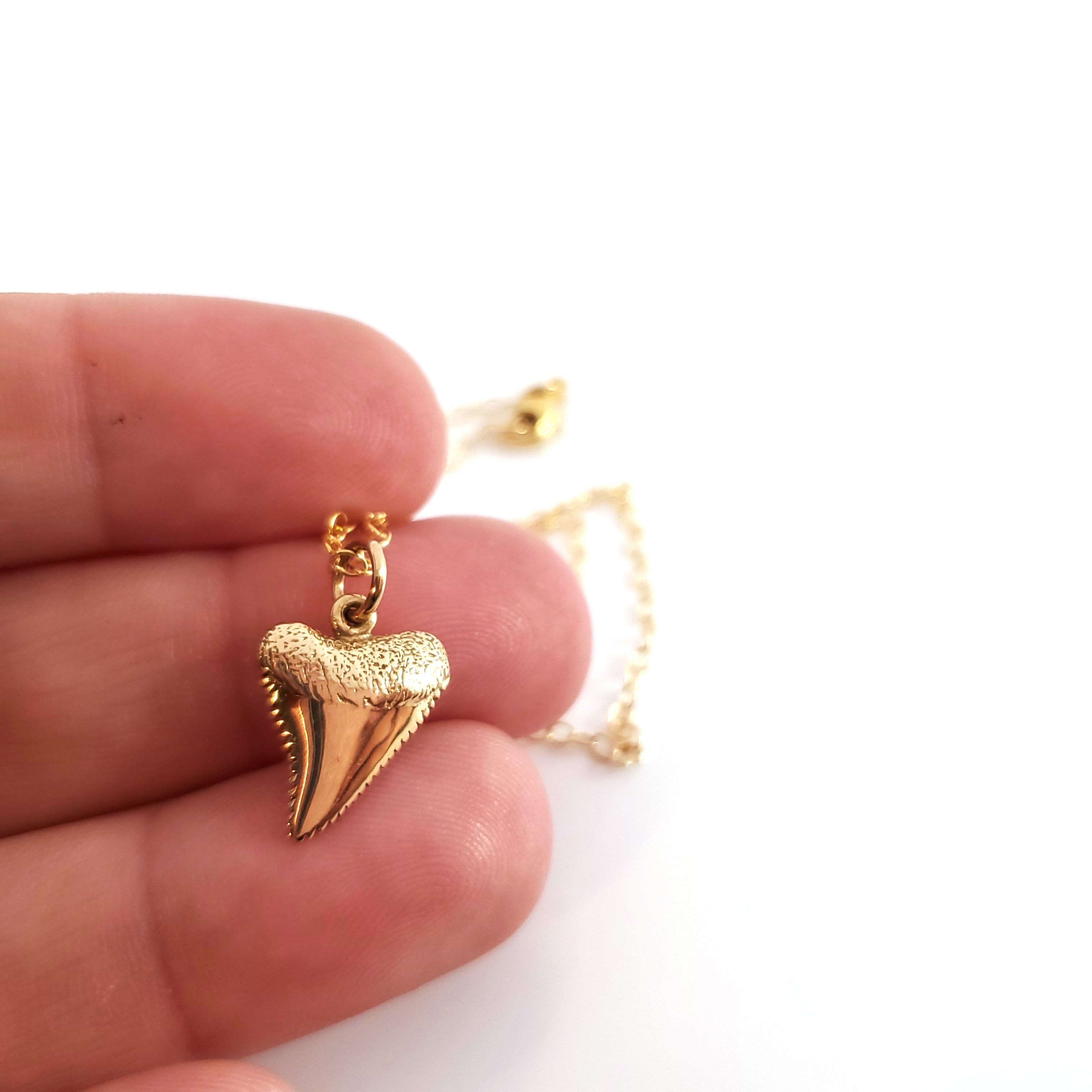Shark Tooth Necklace, 18" Gold Filled Chain - As Seen on Netflix’s The Ultimatum