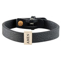 Inspirational Unisex Vegan Leather Bracelet