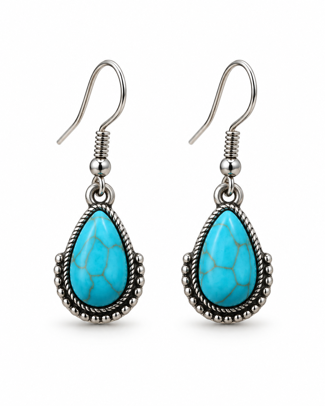Mesa Sky Faux Turquoise Teardrop Earrings