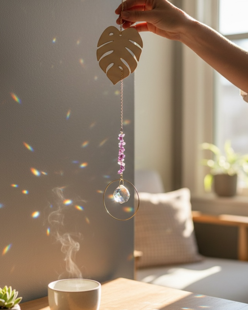 Monstera Suncatcher