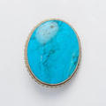 Kingman Turquoise Brooch