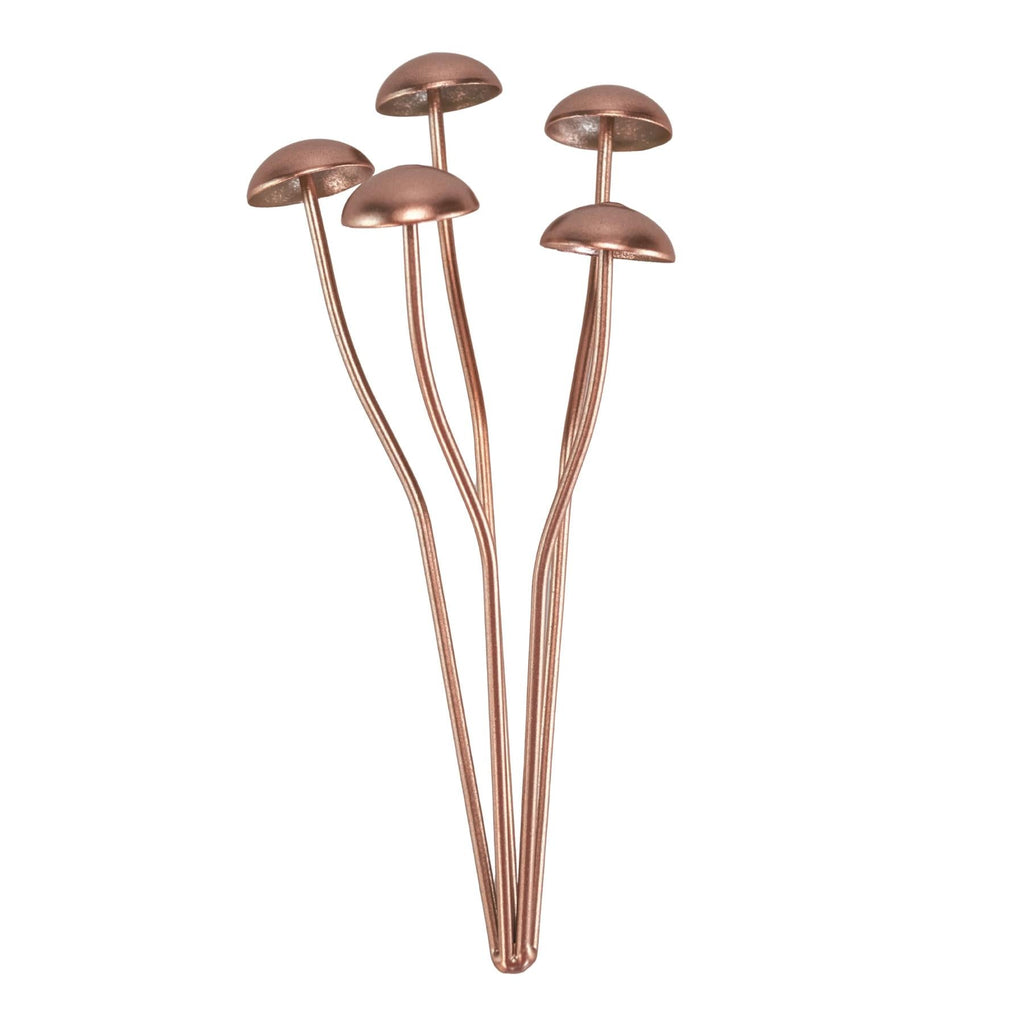 Copper Mushroom Plant Decor