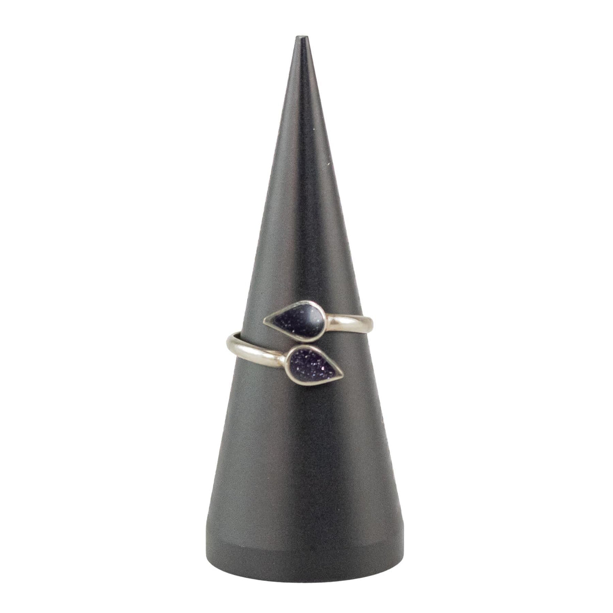 Assorted Dual Crystal Leaf Adjustable Ring
