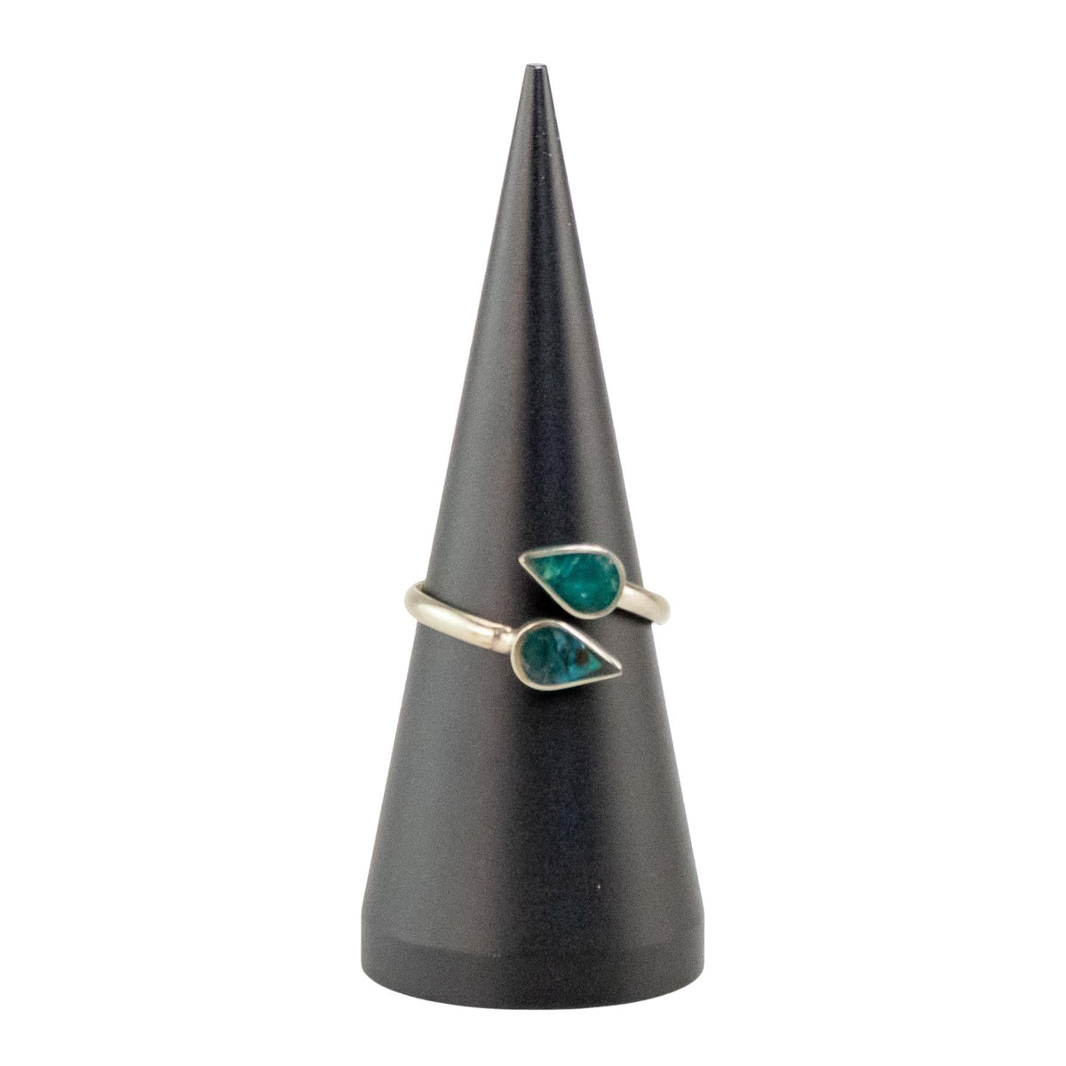 Assorted Dual Crystal Leaf Adjustable Ring