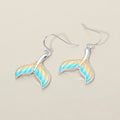 Mermaid Charm Drop Dangle Earrings