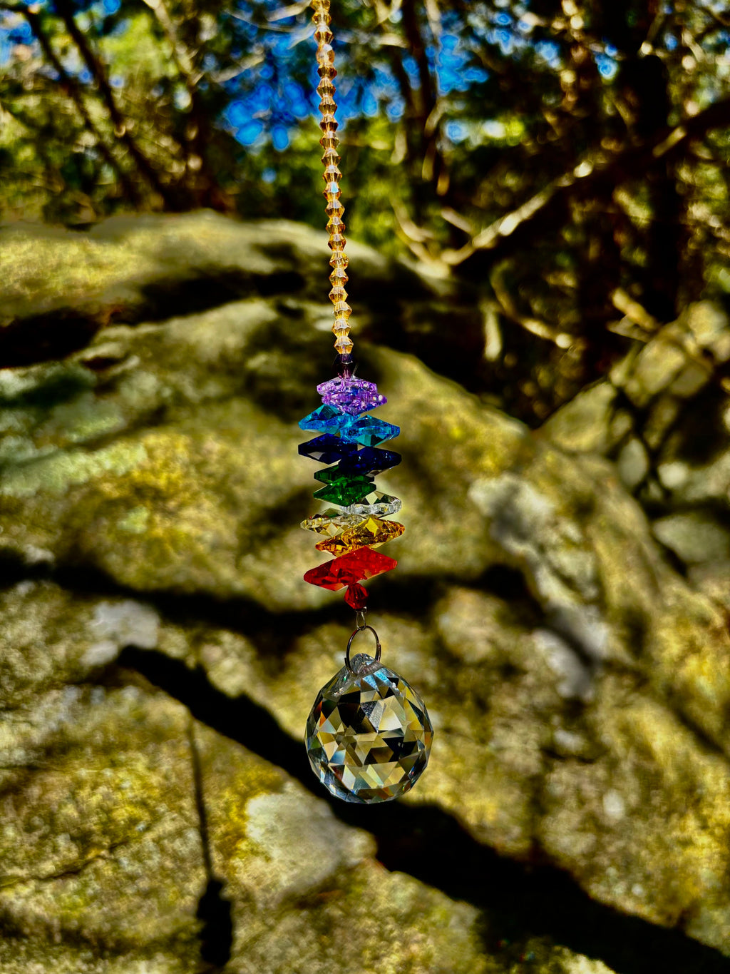 Crystal 7 Chakra Suncatcher– Balance, Harmony & Global Energy
