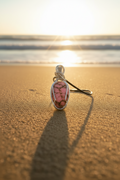 Pink Marble Stone Pendant Necklace