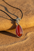 Red Stone Pendant Necklace