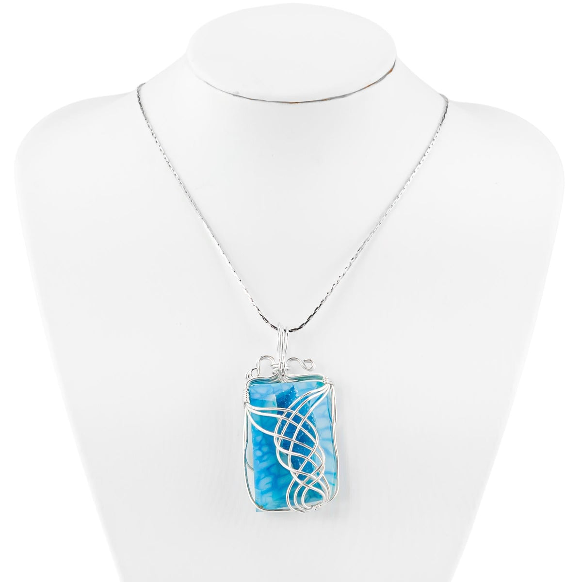 Wire Wrapped Crystal Necklace
