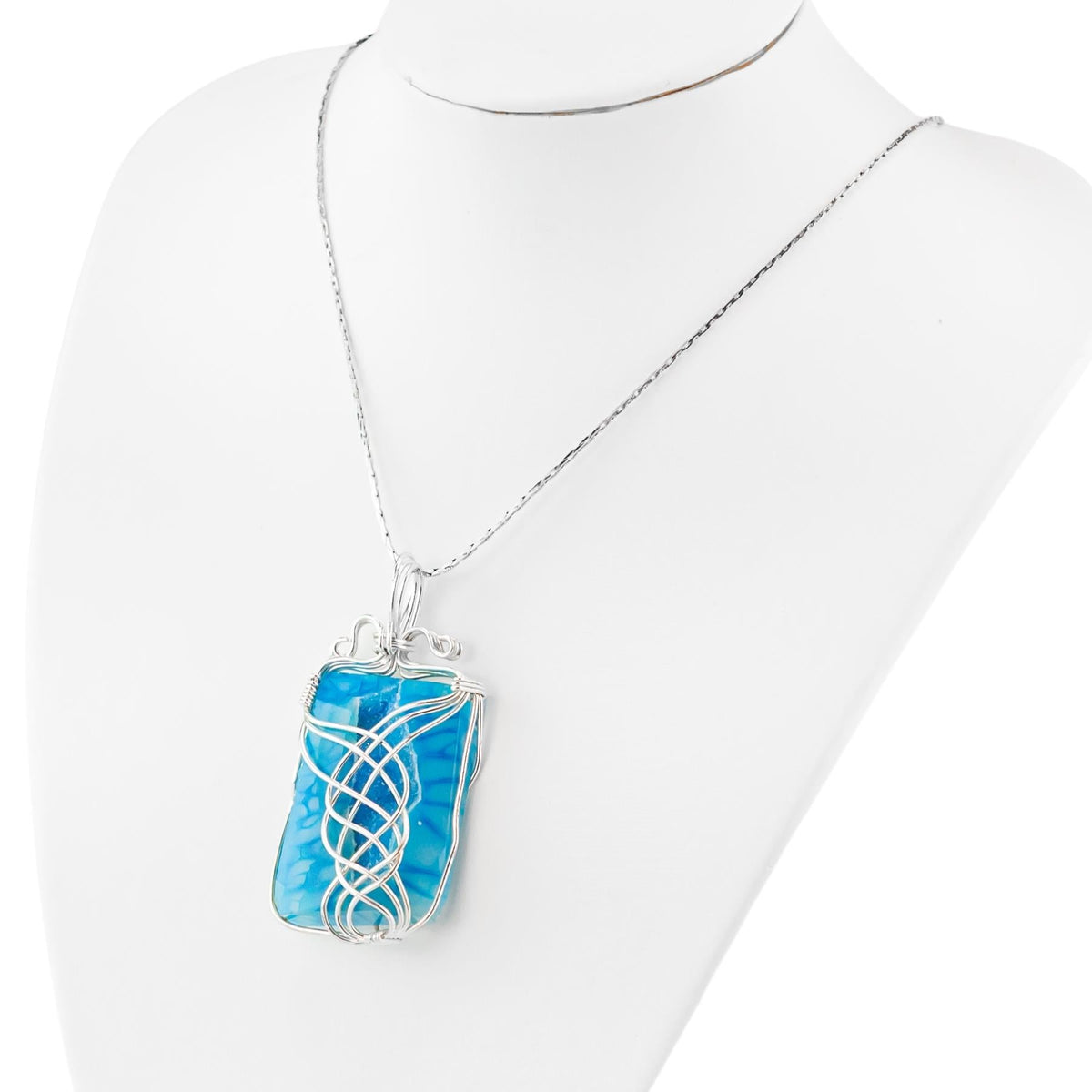 Wire Wrapped Crystal Necklace