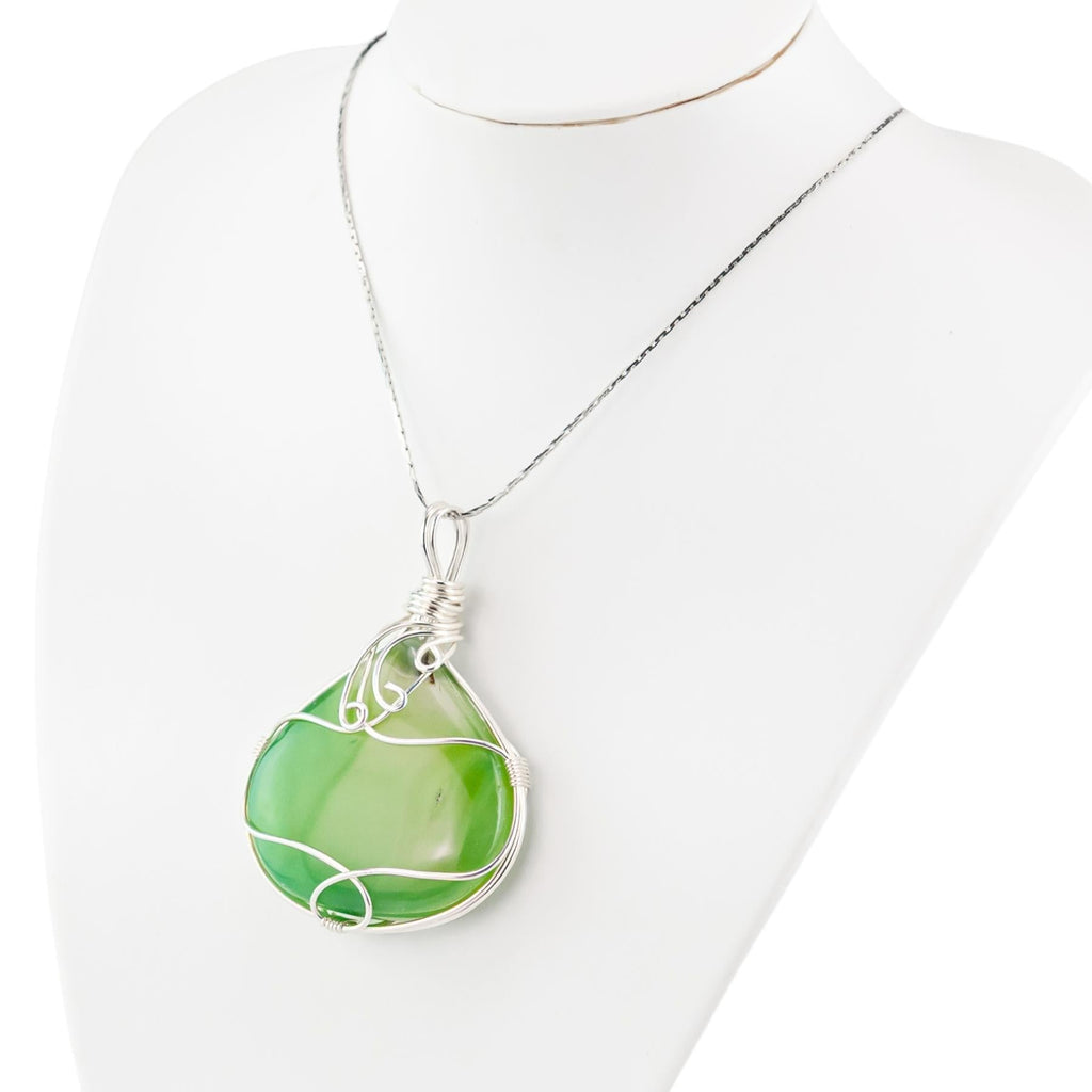 Wire Wrapped Crystal Necklace