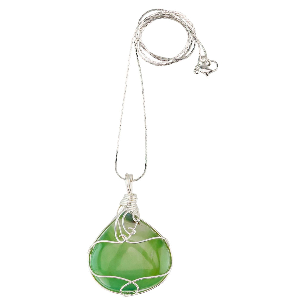 Wire Wrapped Crystal Necklace