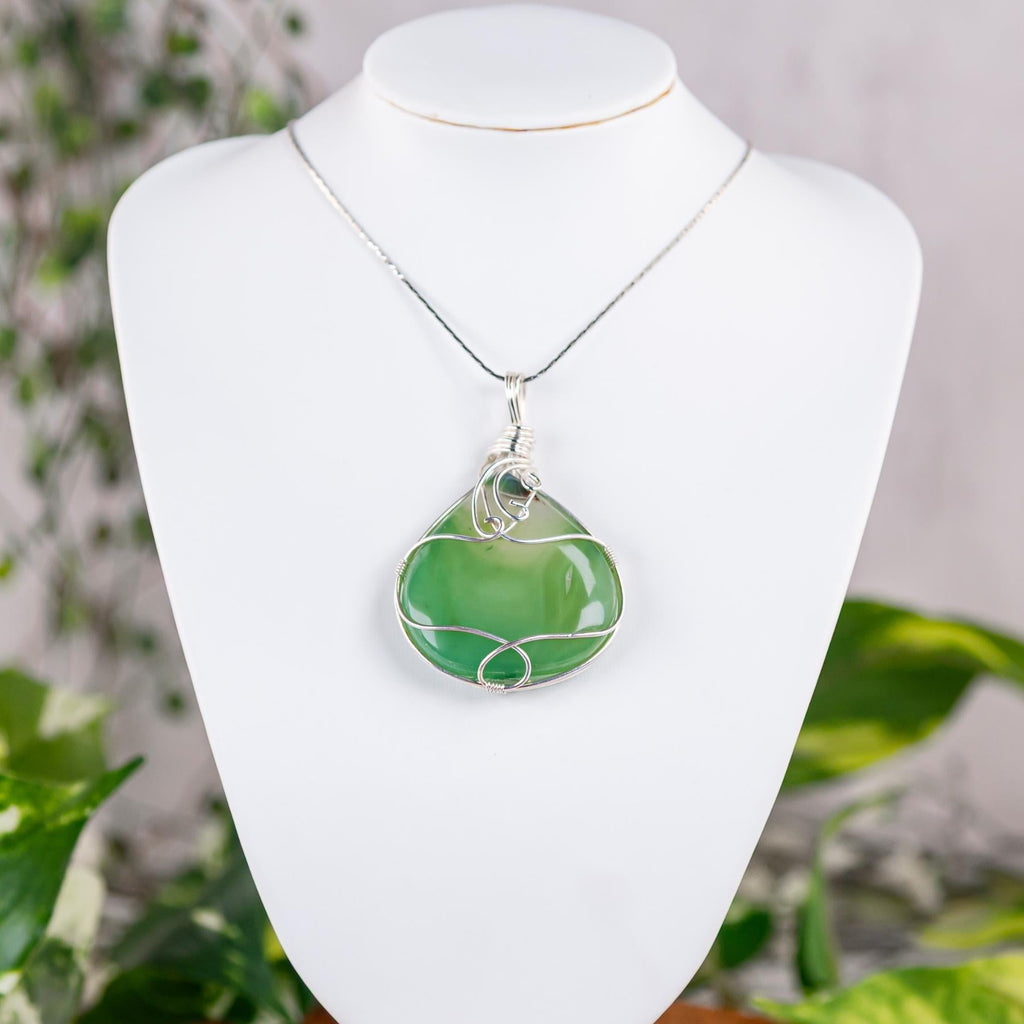 Wire Wrapped Crystal Necklace