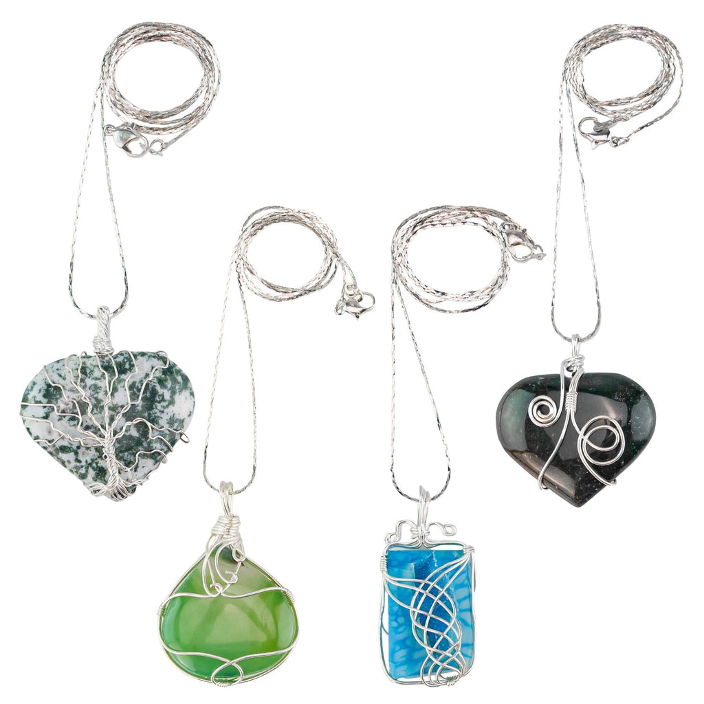 Wire Wrapped Crystal Necklace