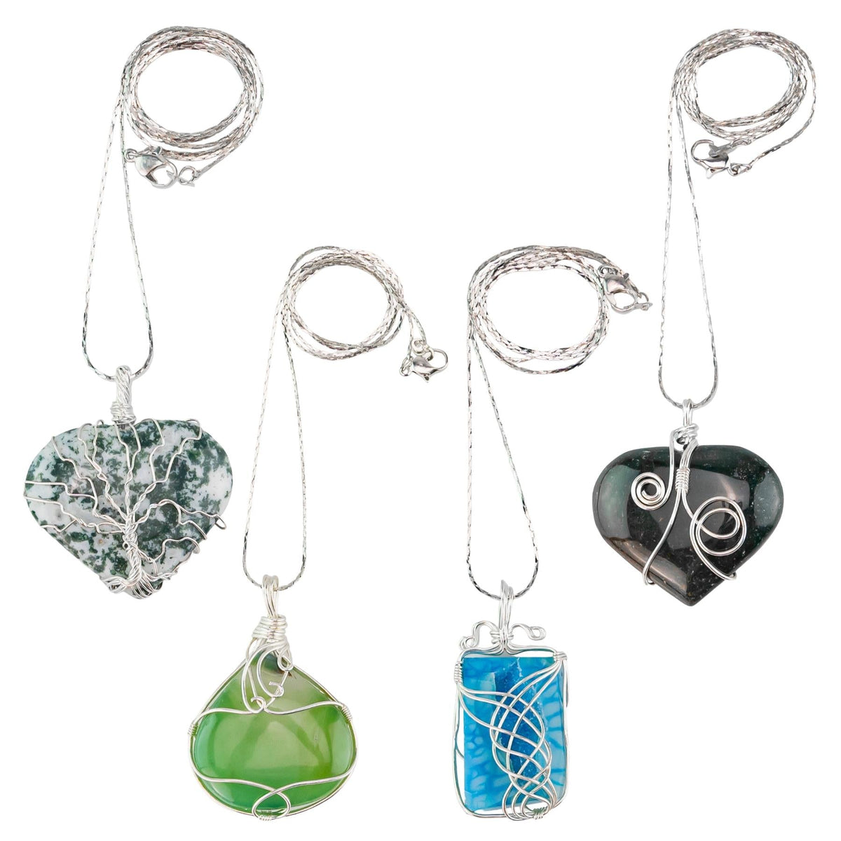 Wire Wrapped Crystal Necklace