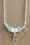 Seaglass Turtle Necklace